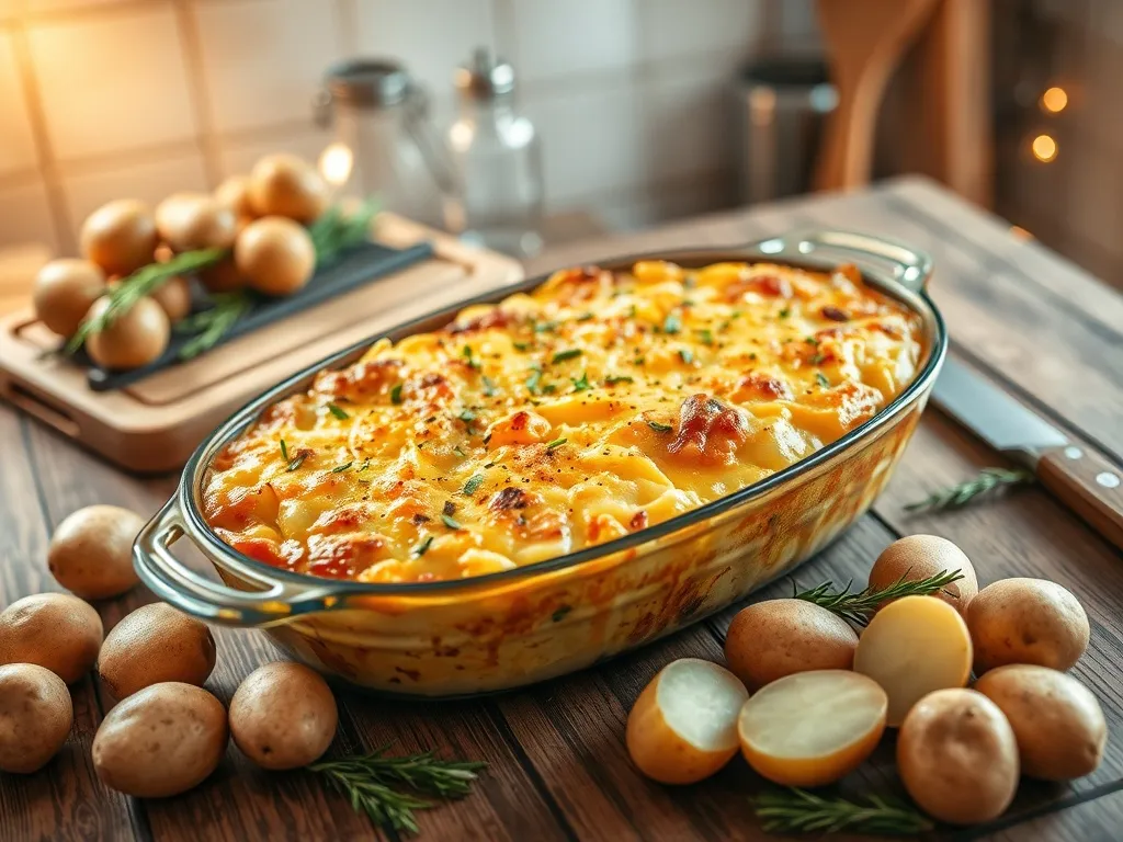 Coś z ziemniaków na szybko: pyszna zapiekanka w kilkanaście minut